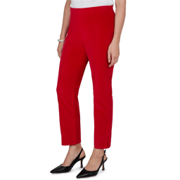 Womens Ruby Rd. Mysterious Romance Solid Pull On Pants