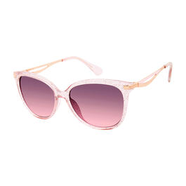Womens U.S. Polo Assn.(R) Glitter Metal Temple Cat Sunglasses