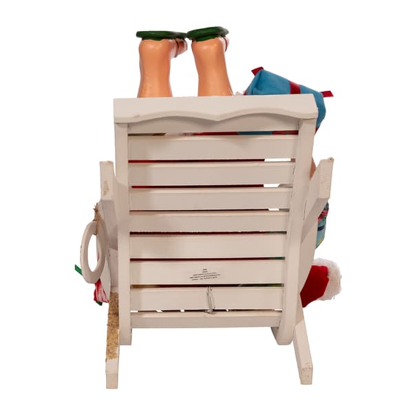 Kurt S. Adler 11.5in. Santa Beach Chair Figurine