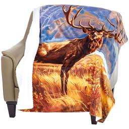 Mountain Ridge Elk Photo Real Throw