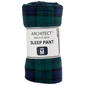 Mens Architect® Plaid Rolled Fleece Sleep Pants - Green/Navy - image 2