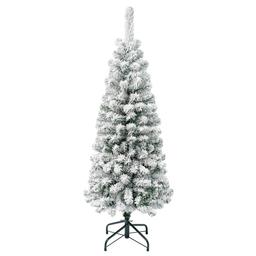 National Tree 4.5ft Acacia Pencil Slim Flocked Tree