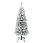 National Tree 4.5ft Acacia Pencil Slim Flocked Tree - image 1