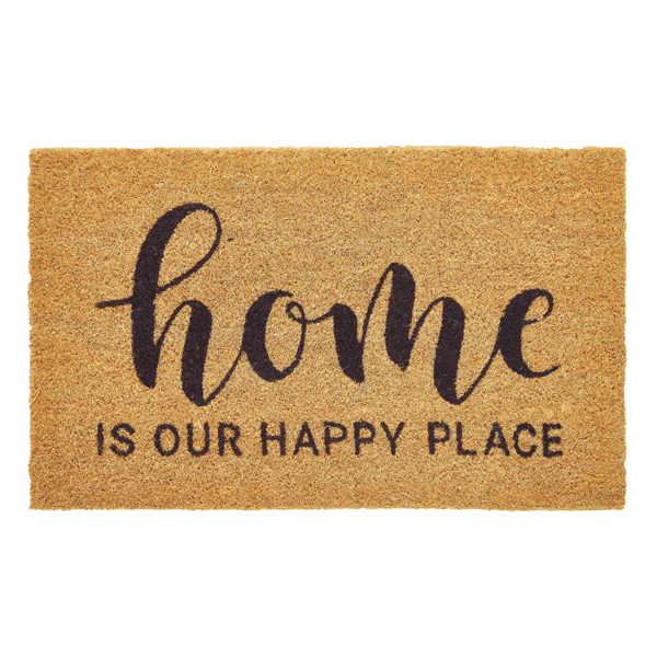 VCNY Home ''''Home Is Our Happy Place'''' Outdoor Coir Doormat - image 