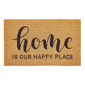 VCNY Home ''''Home Is Our Happy Place'''' Outdoor Coir Doormat - image 1
