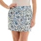 Womens Zac & Rachel Pull On Blue Floral Millennium Stencil Skort - image 1
