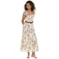 Juniors Wallflower Flutter Sleeve Smock Bodice Belted Maxi Dress - image 1
