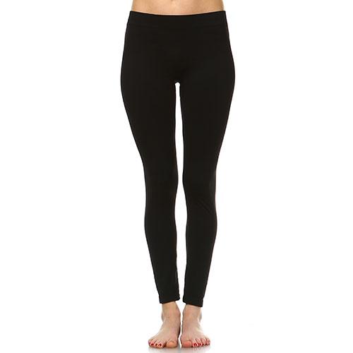 Womens White Mark Solid Skinny Leggings