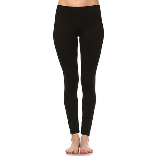 Womens White Mark Solid Skinny Leggings