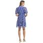 Womens MSK Short Sleeve Print Chiffon Babydoll Dress - image 2