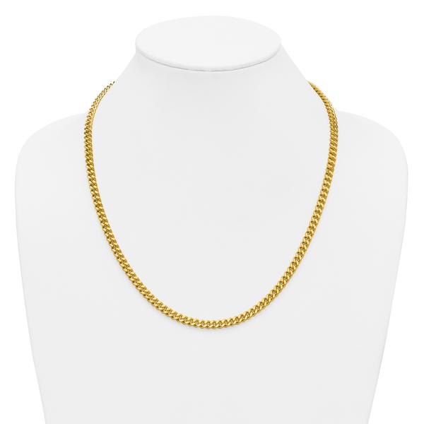 Gold Plated over Sterling Silver Curb Chain Necklace