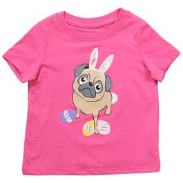 Toddler Girl Tales & Stories Easter Pug Graphic Tee