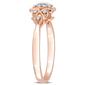Diamond Classics&#8482; 1/10ctw. Diamond Rose Silver Ring - image 2