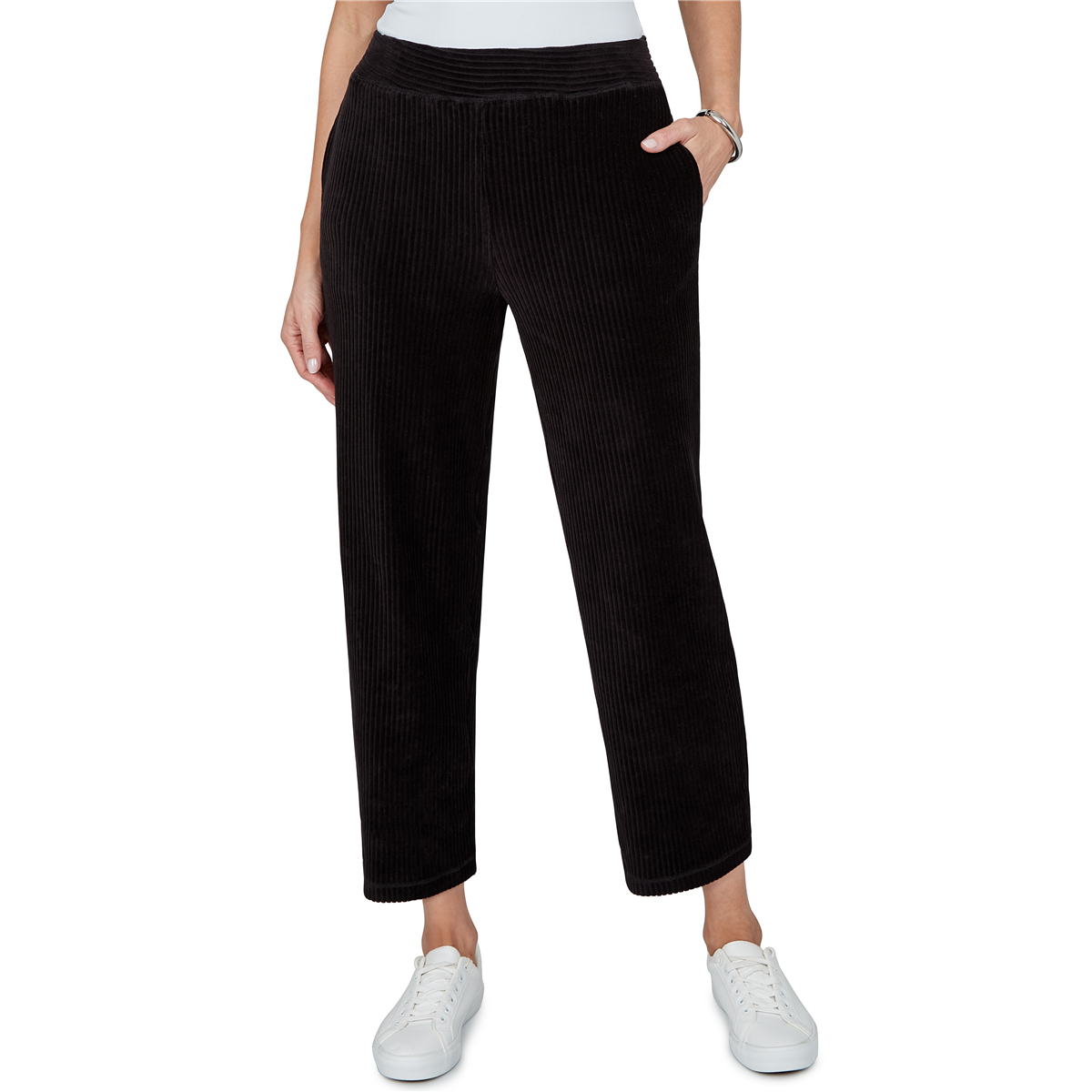 Womens Alfred Dunner Weekend Warrior Pull On Velour Pants