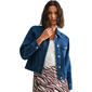Womens CITY BLUES Denim Bomber Jacket - image 1