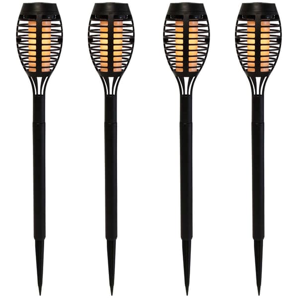 Northlight Seasonal Solar Powered LED Pathway Markers - Set of 4 - image 