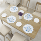 Avanti Bluebird Woven Braided Round Placemats - Set of 4 - image 4