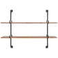 9th & Pike&#40;R&#41; 2 Tier Metal and Wood Floating Wall Shelf - image 1