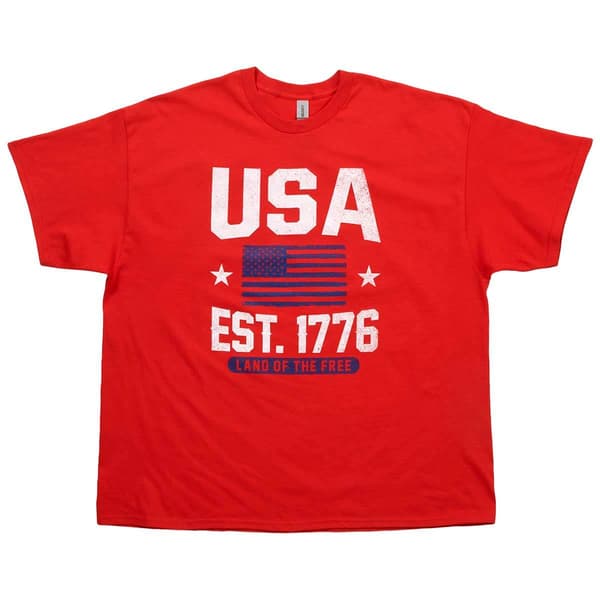 Mens Home of the Brave Est 1776 Graphic Tee - image 
