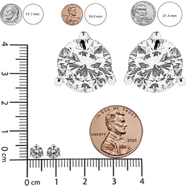 Haus of Brilliance 1/2ctw. Lab Grown Diamond Solitaire Earrings