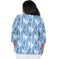 Plus Size Alfred Dunner Mykonos Ikat Embellished Blouse - image 2