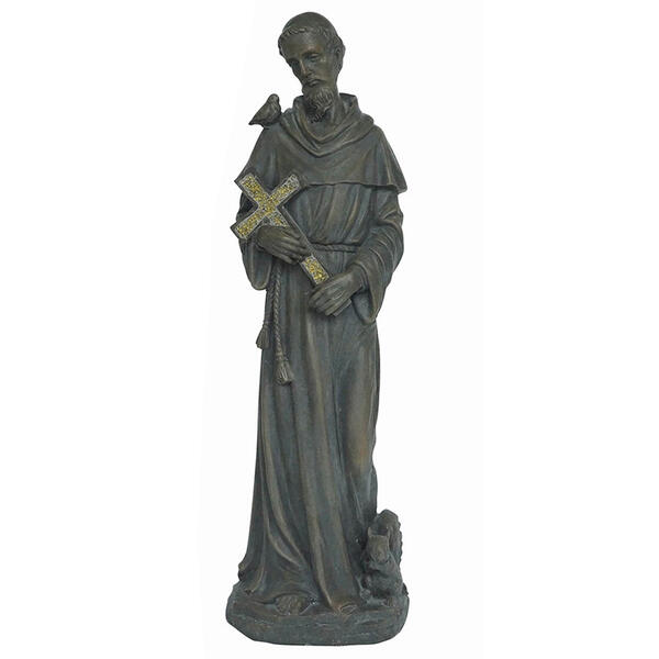 Santa's Workshop 26in. St. Francis Statue - image 