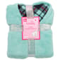 Womens Pink Laundry Solid V-Neck Plaid Pajama Set - image 2