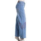 Juniors No Comment Pressed Rhinestone Mid Rise Wide Leg Jeans - image 4