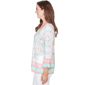 Womens Ruby Rd. Renaissance Romance Flounce Sleeve Floral Blouse - image 3