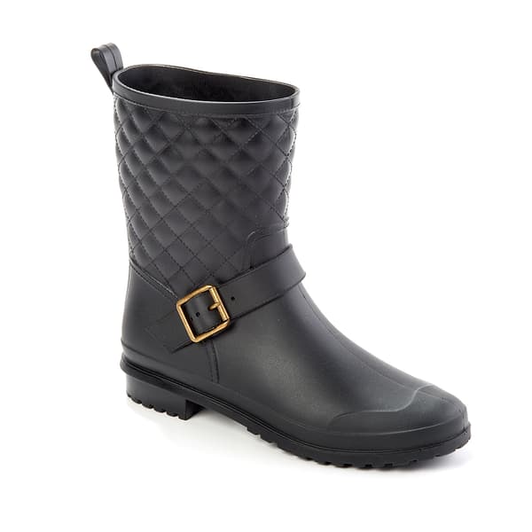 Womens Capelli New York Quilted Mid Calf Rain Boots - image 