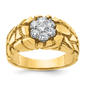 Mens Diamond Classics(tm) 10kt. Gold IBGoodman Diamond Nugget Ring - image 1