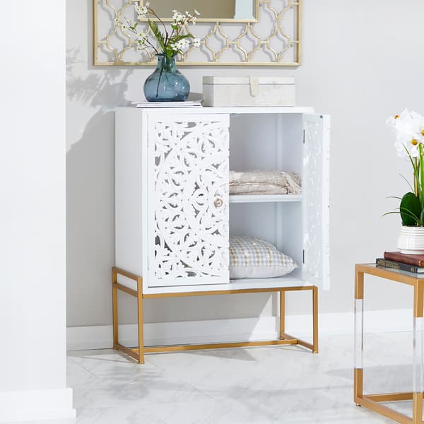 9th & Pike&#174; White Chinese Red Pine Cabinet