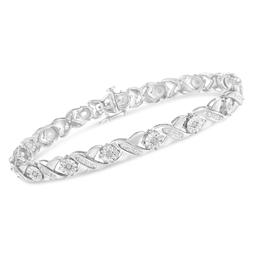Diamond Classics™ Diamond Sterling Silver X-Link Bracelet