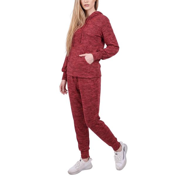Petite NY Collection Long Sleeve Hooded Jogger Set
