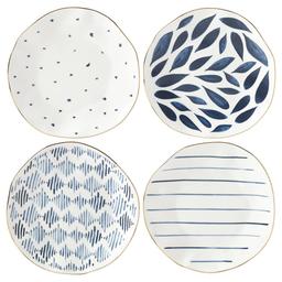 Lenox(R) Blue Bay(tm) 4pc. Dessert Plate Set