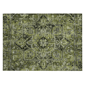 HomeRoots Olive Green & Dark Green Oriental Non Skid Accent Rug - image 2