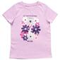 Girls &#40;7-12&#41; BTween&#40;R&#41; Short Sleeve Imagination Flower Glitter Tee - image 1