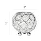 Elegant Designs&#8482; Elipse Crystal 3in. Circular Decorative Vase - image 5