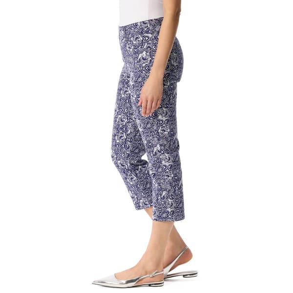 Womens Gloria Vanderbilt Shape Effect Abstract Capris with Slit