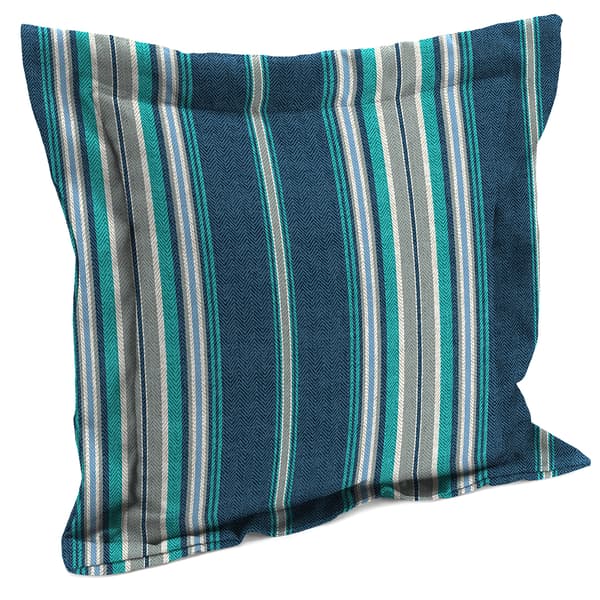 Jordan Manufacturing Terrace Stripe Caribbean Outdoor Toss Pillow - image 