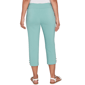Womens Hearts of Palm Fresh Start Solid Tech Stretch Capris - image 2