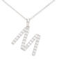 Gianni Argento Silver Initial Pendant Necklace - M - image 1
