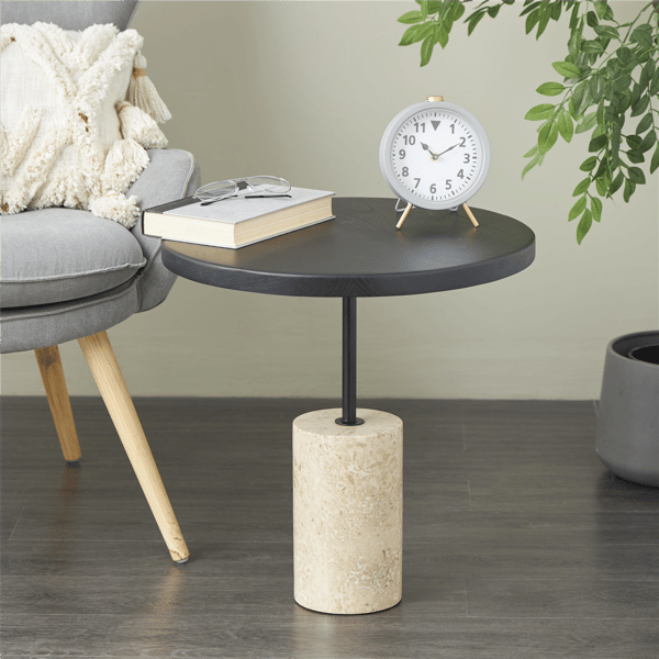 9th & Pike® Modern Black Wood Accent Table