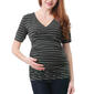 Womens Glow & Grow&#40;R&#41; Faux Wrap Stripe Maternity Nursing Top - image 1