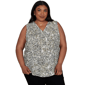 Plus Size Emaline La Vita Costiera Sleeveless Paisley Blouse - image 1