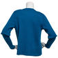 Womens Kasper Long Sleeve Knit Clasp Crew Neck Cardigan - image 2