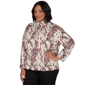 Plus Size Emaline Country Code Mock Neck Leopard Blouse - image 3
