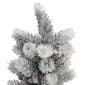 Northlight 2ft. Potted Flocked Mini Pine Slim Christmas Tree - image 2