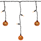 Northlight 25ct. LED Pumpkin Halloween Curtain Icicle Lights - image 1