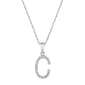Diamond Classics(tm) 14kt. White Gold Initial C Letter Necklace - image 1